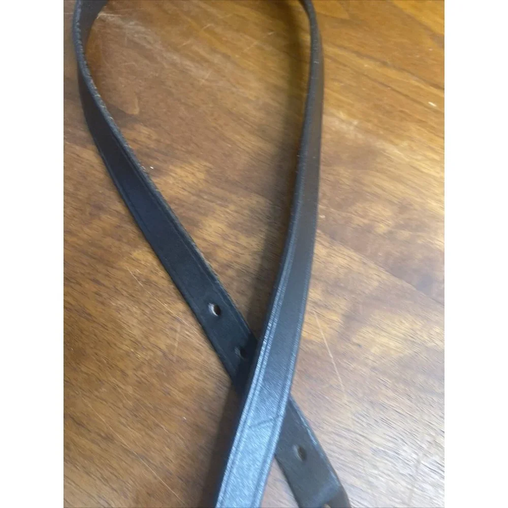 Tory English Bridle Leather Belt Black Women’s Sz 28 Style 2134 Stitched 3/4